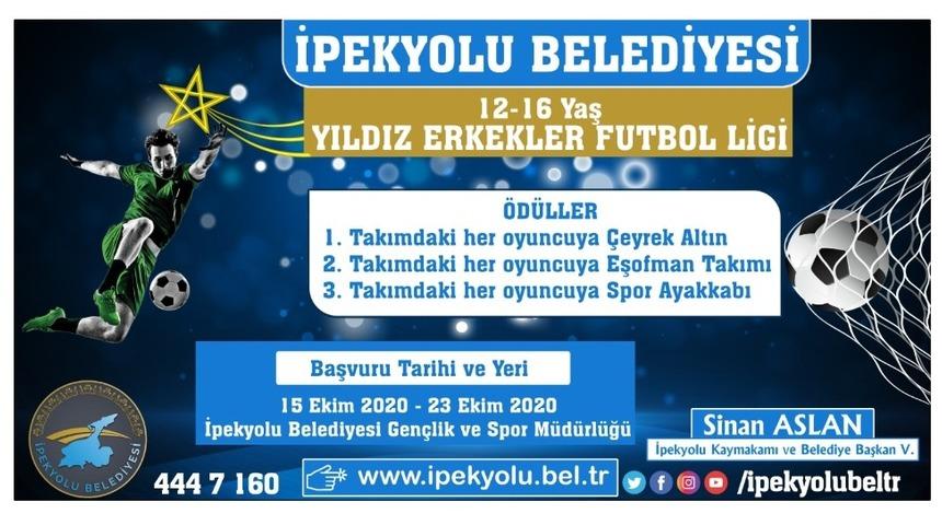 İpekyolu Belediyesi &lsquo;yıldız erkekler futbol ligi&rsquo; kuruyor