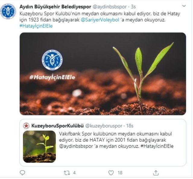 Aydın Büyükşehir Belediyespor, Hatay’a 1923 fidan bağışlayacak