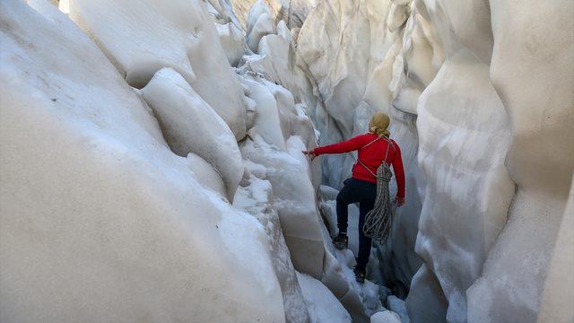 Gelen hayran kalıyor! İşte Türkiye'nin en büyük buzulu
