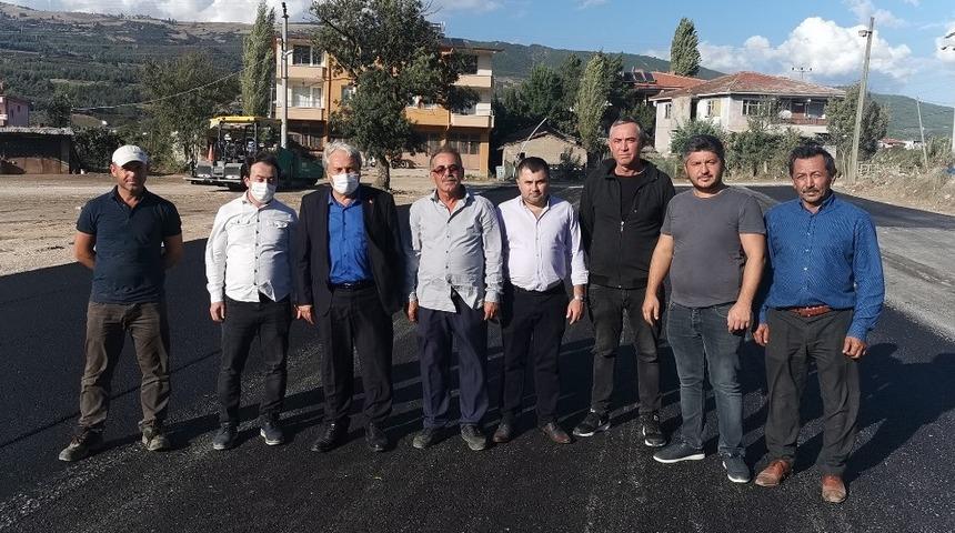 Başkan Şahin, asfaltlama ve trafo-g&uuml;&ccedil; arttırma &ccedil;alışmalarını inceledi