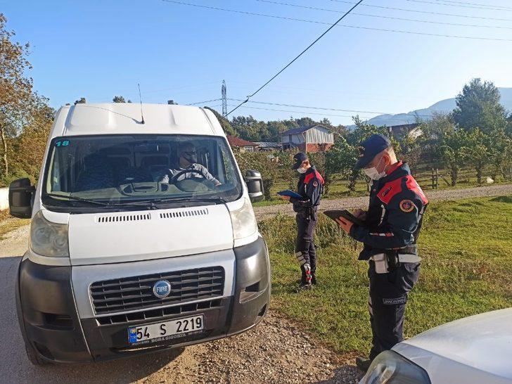 Jandarmadan okul servislerine korona virüs denetimi G2