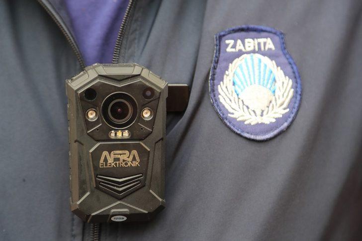 Pamukkale Belediyesinden zabıtalar yaka kamerası G1