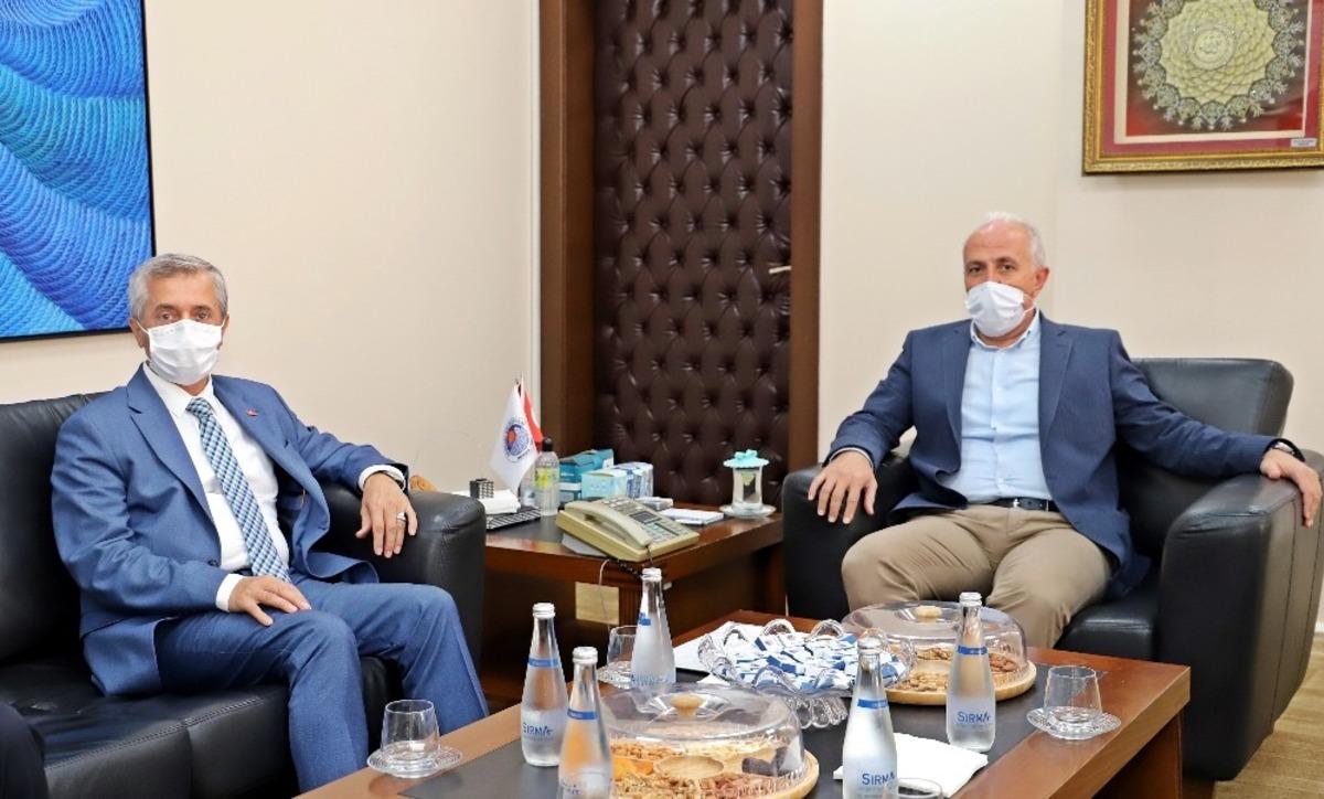 Şahinbey Belediye Başkanı Tahmazoğlu, Başkan G&uuml;ltak ile buluştu