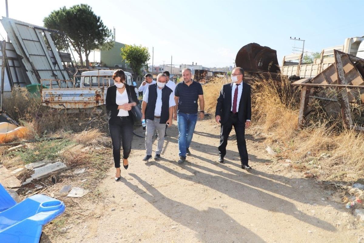 Başkan &Ccedil;etin Akın&rsquo;dan Turgutlu Belediye şantiyesine ziyaret