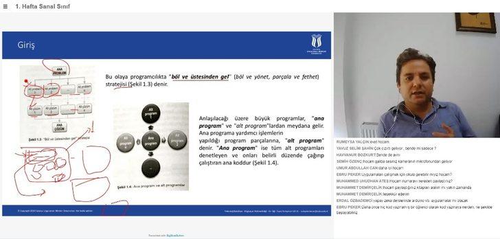 SUBÜ’de dersler online eğitim ile devam ediyor G3