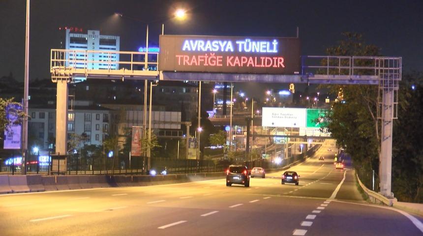 Avrasya Tüneli bakım ve onarım çalışmalarının ardından yeniden trafiğe açıldı
