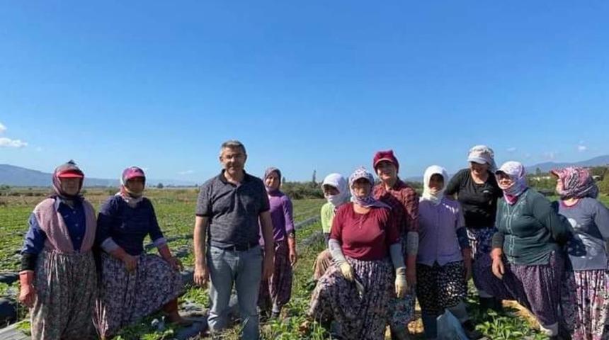 K&ouml;şk Belediye Başkanı G&uuml;ler, kadın &ccedil;ift&ccedil;ilerin g&uuml;n&uuml;n&uuml; kutladı