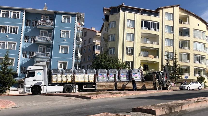 Kırşehir Belediyesi, Medrese Mahallesinde akıllı konteynır uygulamasına ge&ccedil;ti