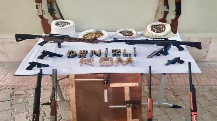 Denizli&rsquo;de silah ka&ccedil;ak&ccedil;ılarına operasyon:7 g&ouml;zaltı