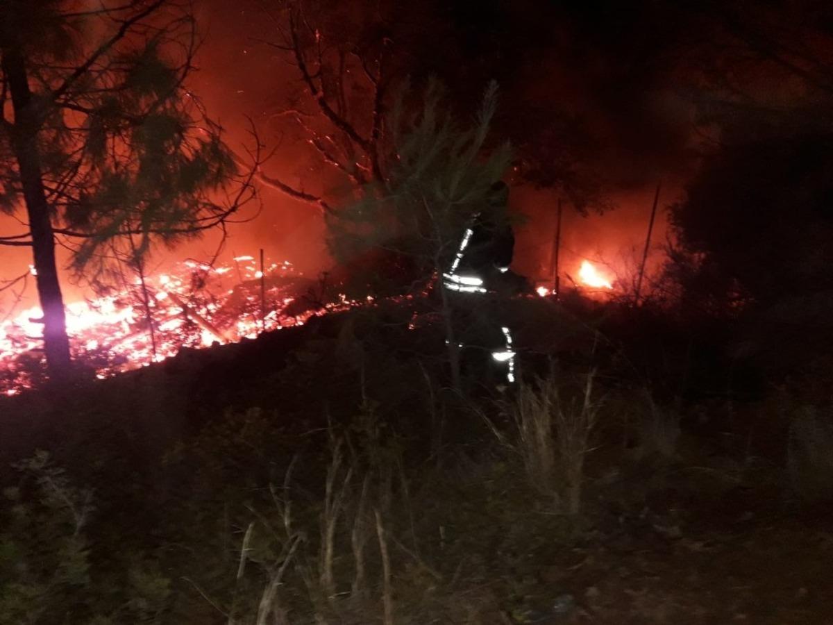 Kabak Koyu&rsquo;ndaki yangında &ccedil;ok sayıda bungalov k&uuml;l oldu