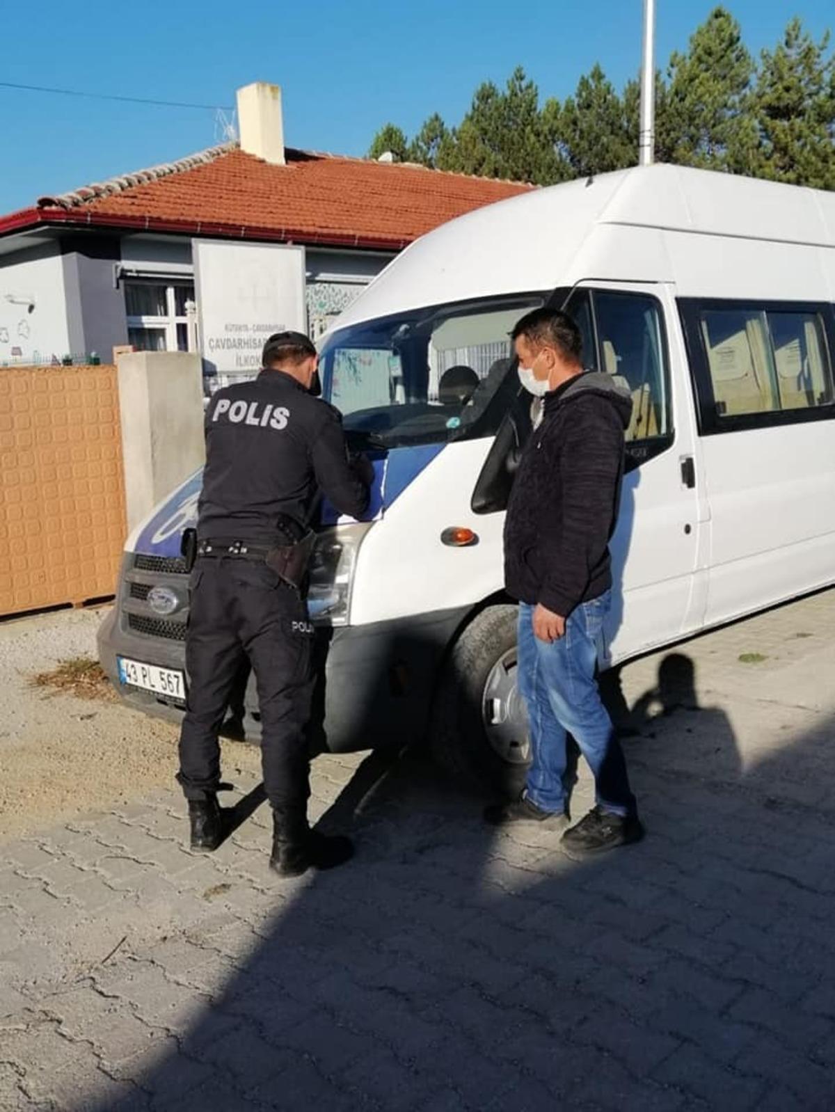 &Ccedil;avdarhisar&rsquo;da okul servislerine denetim