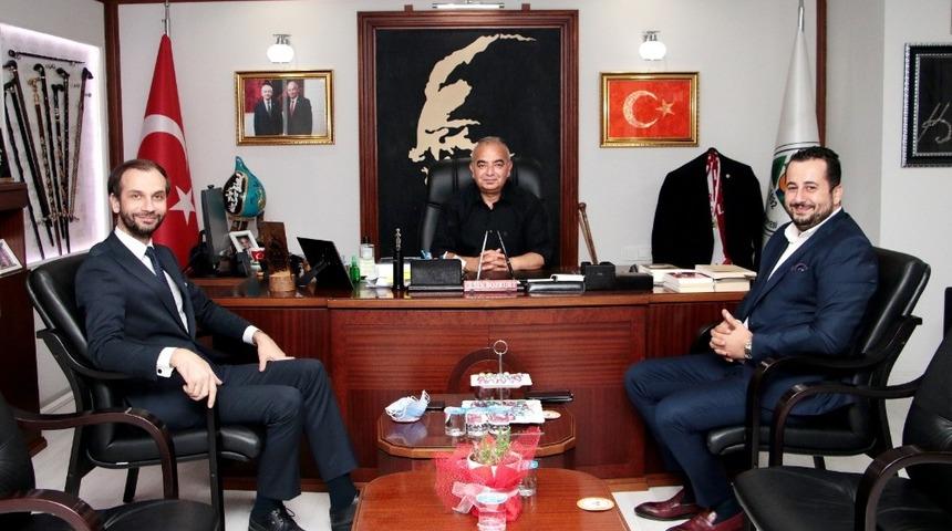 Sezgin Kaya Başkan Bozkurt&rsquo;u  ziyaret etti
