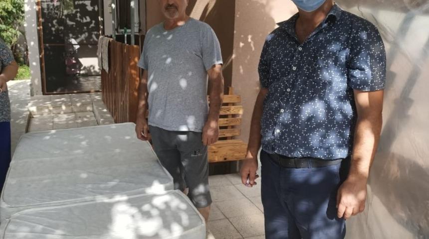 Ergene’de hasta yatağı yardımları sürüyor