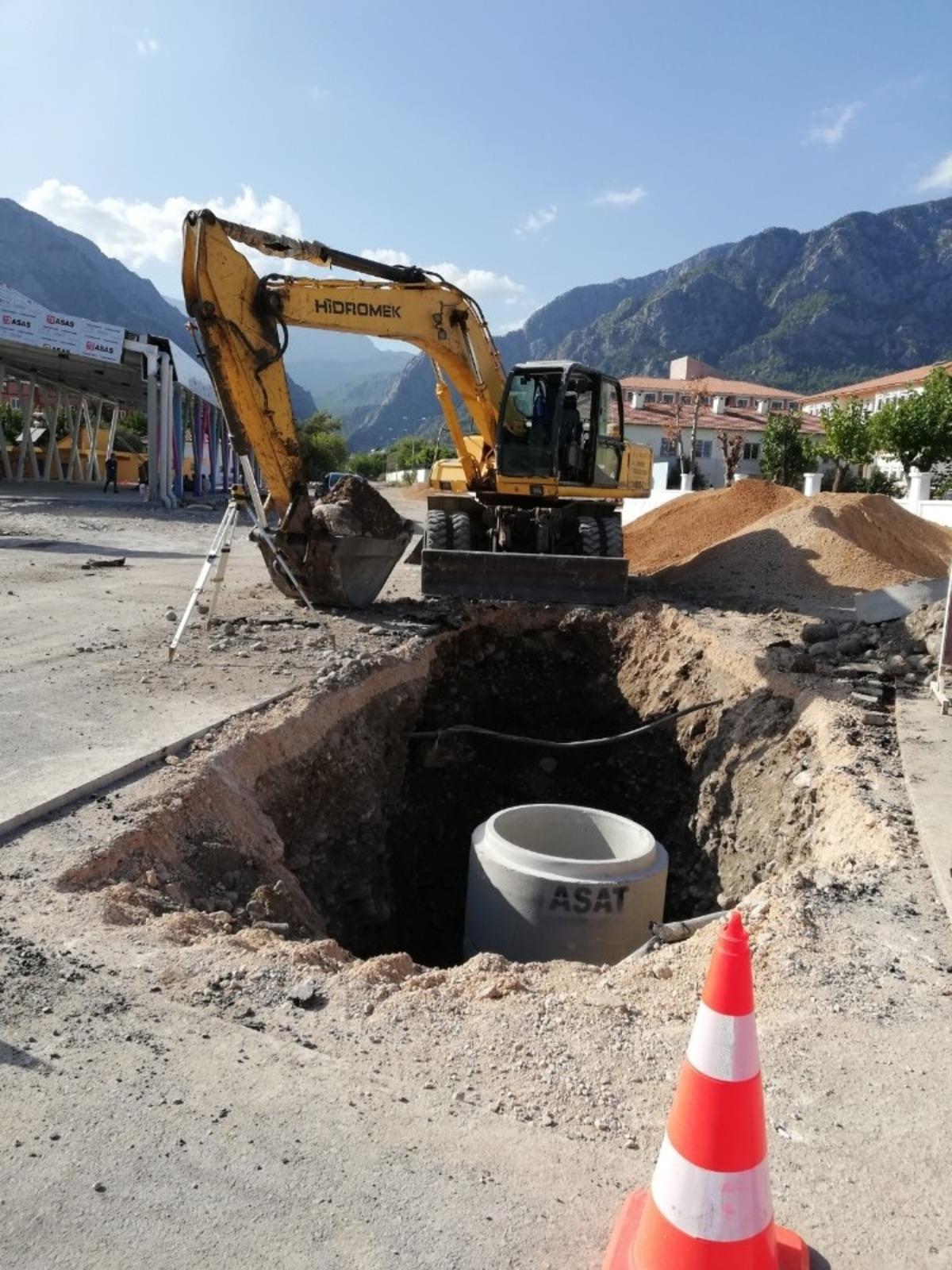 B&uuml;y&uuml;kşehir&rsquo;den Kemer&rsquo;de alt yapı &ccedil;alışması