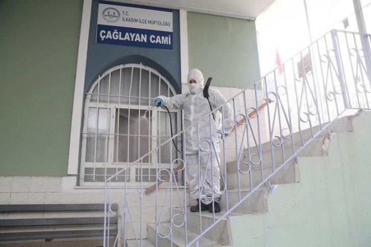 İlkadım’daki camiler cuma namazı öncesi dezenfekte edildi G2