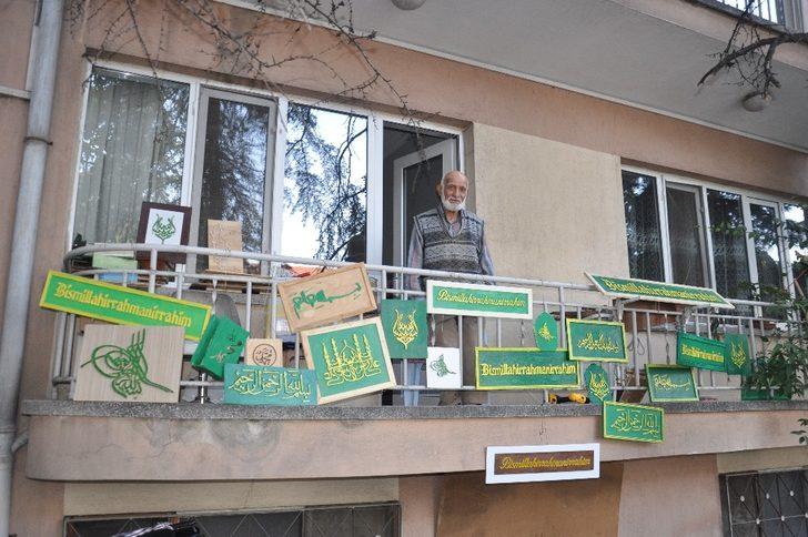 Evini atölyeye, balkonunu ise sergi salonuna çevirdi G1