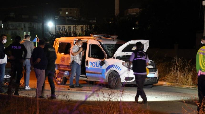 Uşak'ta feci kaza! 2 polis memuru hastaneye kaldırıldı