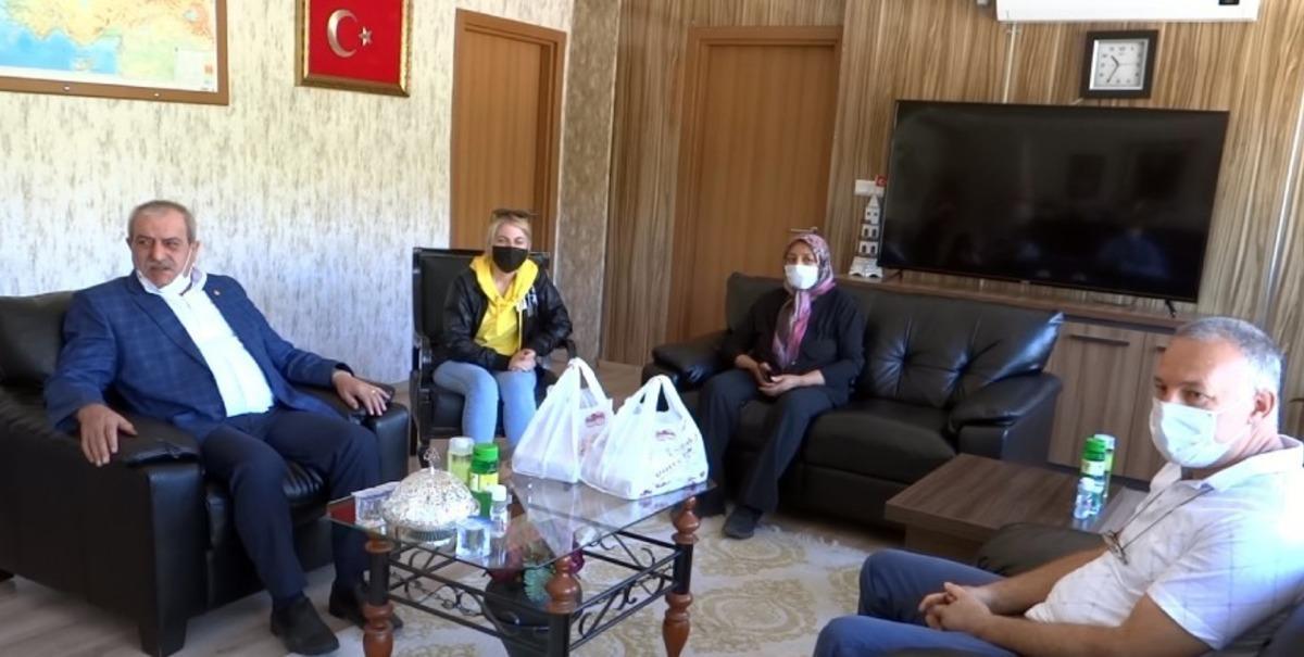 Esnaftan kaymakama &rsquo;hoş geldin&rsquo; ziyareti