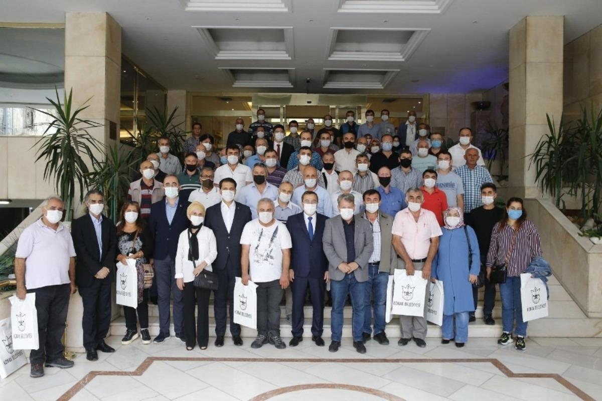 Apartman g&ouml;revlileri sorunları anlattı, Başkan Batur &ccedil;&ouml;z&uuml;m &uuml;retti