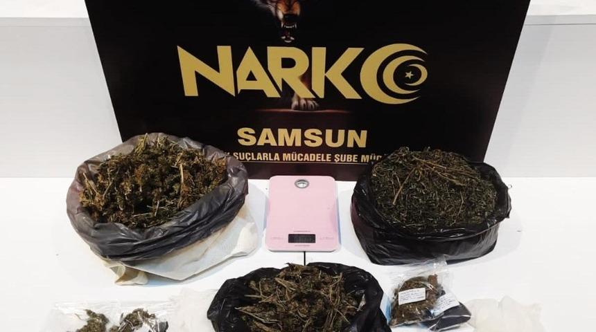 Samsun&rsquo;da narkotik uygulaması: 4 g&ouml;zaltı