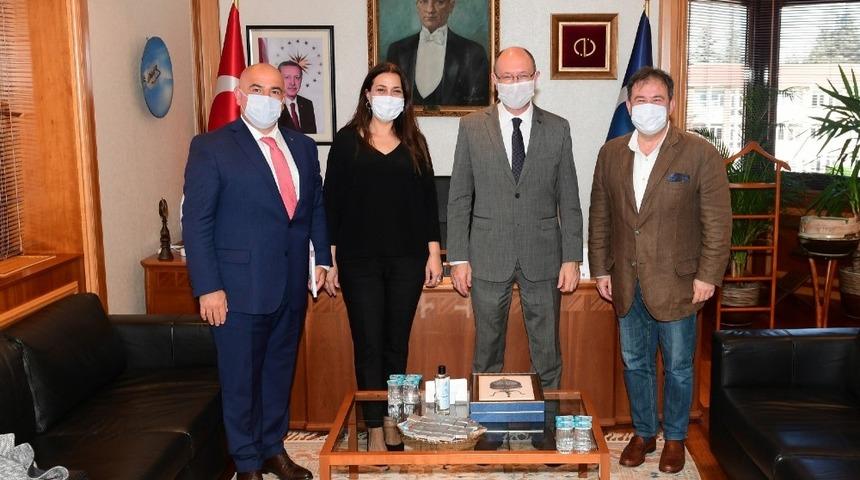 Turizm Destinasyon Y&ouml;netimi Derneği&rsquo;nden Rekt&ouml;r Erdal&rsquo;a ziyaret