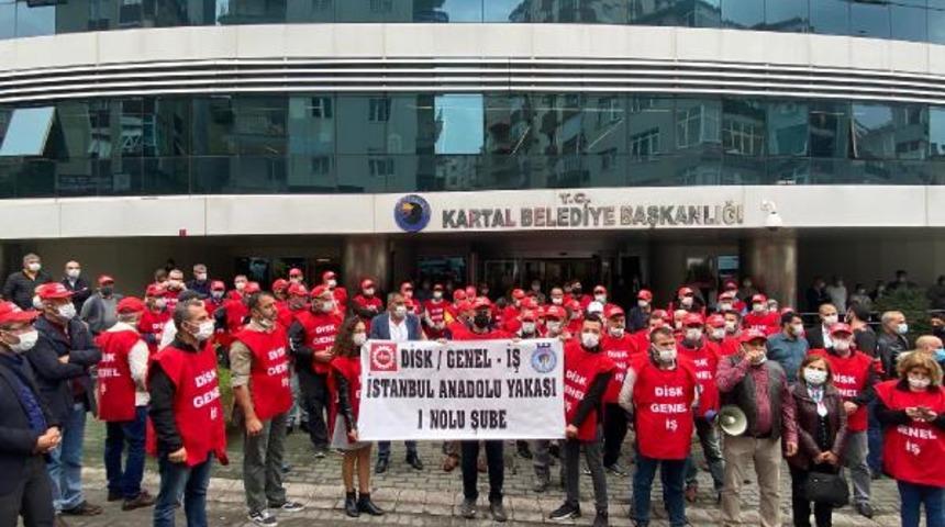 Kartal Belediyesi'nde iş&ccedil;ilerden grev kararı