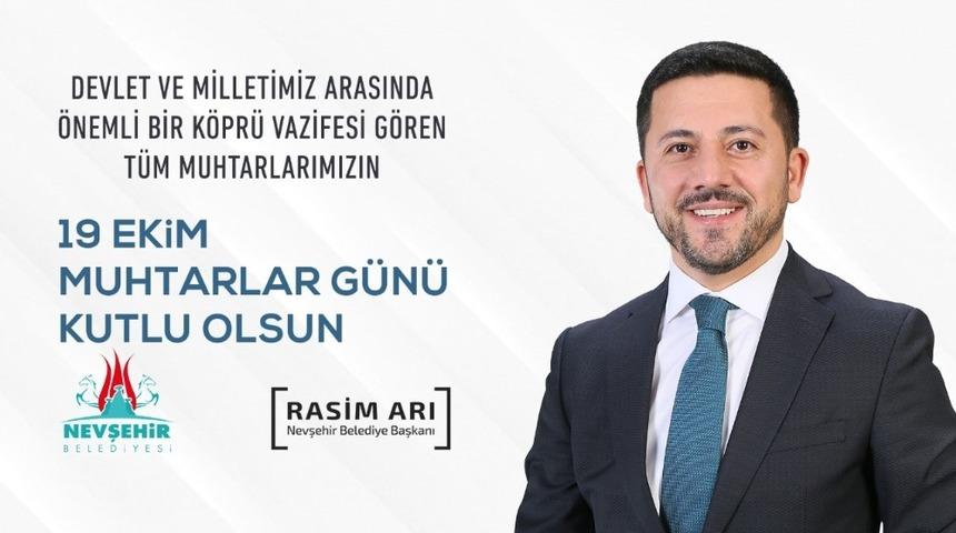 Belediye Başkanı Arı, Muhtarlar G&uuml;n&uuml; mesajı yayımladı