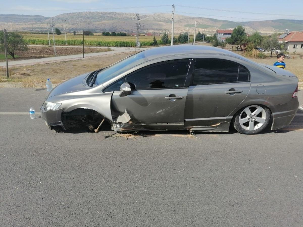 Bir anlık dalgınlık kazaya neden oldu