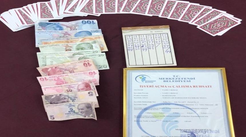 Kumar oynayan 20 şahsa 12 bin 250 TL ceza