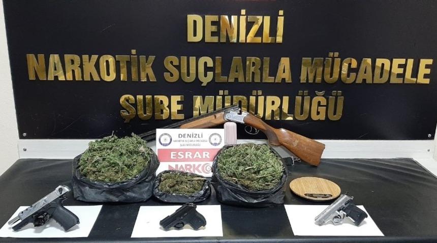 Denizli&rsquo;de uyuşturucu tacirlerine operasyon: 24 g&ouml;zaltı