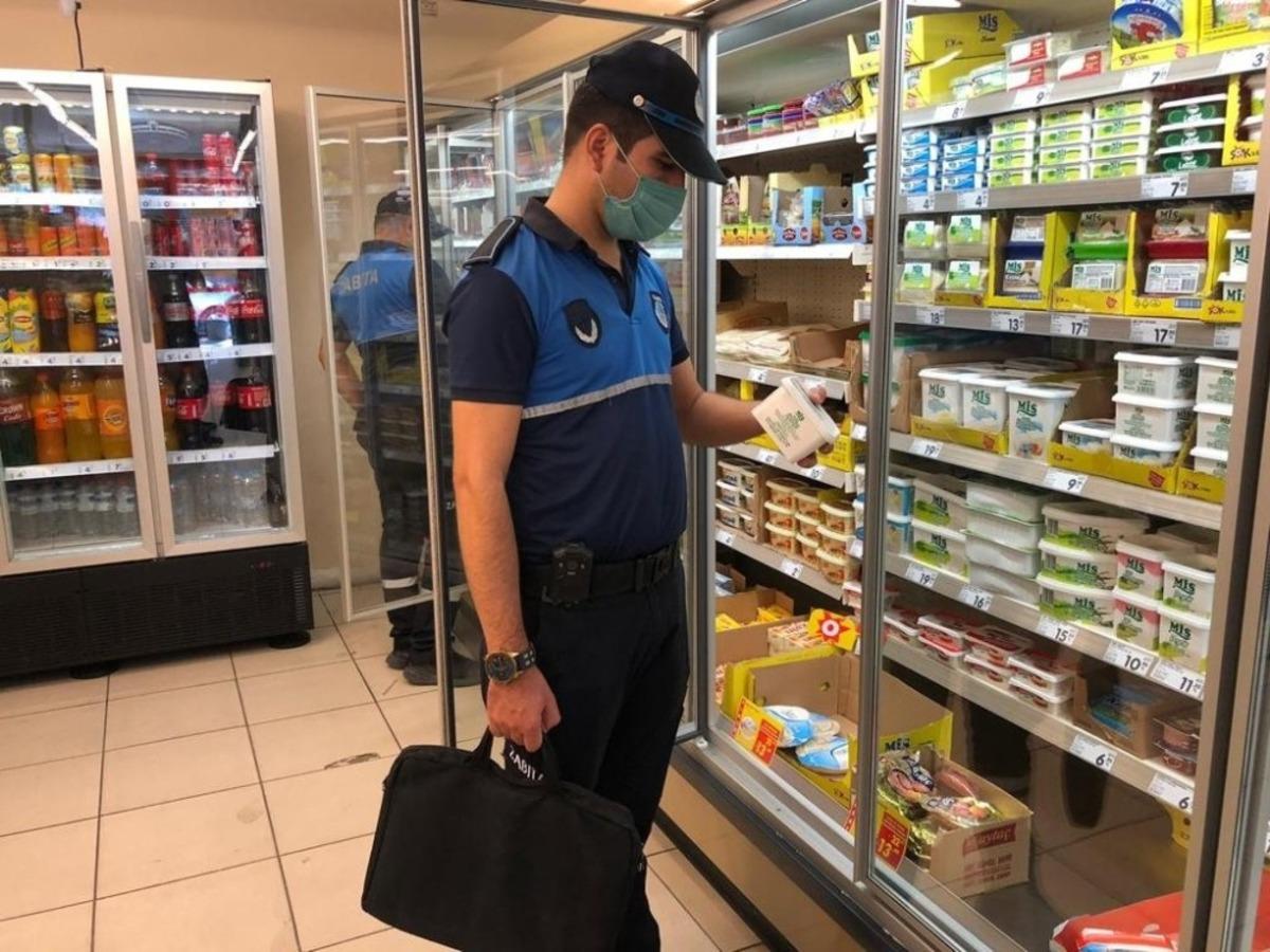 Zabıtadan raf &ouml;mr&uuml; denetimi