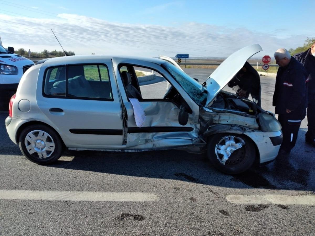 L&uuml;leburgaz&rsquo;da kaza: 1 yaralı