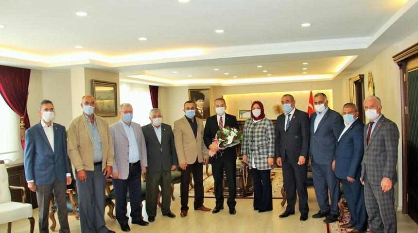 Tosyalı Muhtarlar Kaymakam Deniz Pişkin’i ziyaret etti