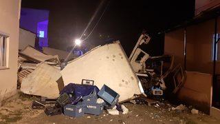 Kastamonu'da evin duvarına çarpan kamyonun şoförü öldü