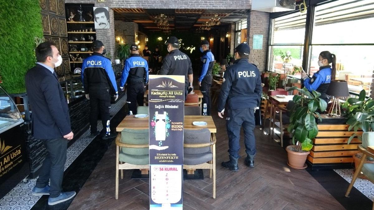 Van polisi, iş yerlerinde kapsamlı korona vir&uuml;s denetimi yaptı