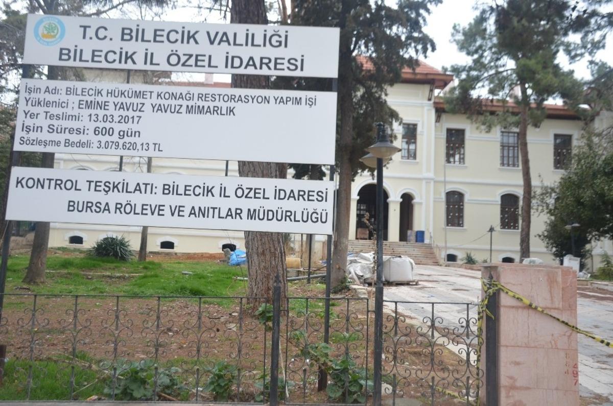 Bilecik&rsquo;te restorasyonu bitmek bilmeyen valilik binası