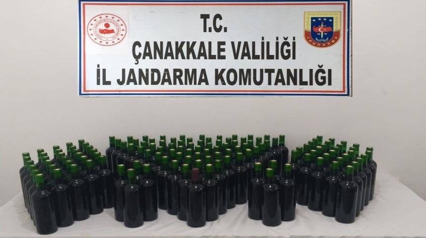 G&ouml;k&ccedil;eada&rsquo;da 105 litre ka&ccedil;ak i&ccedil;ki ele ge&ccedil;irildi