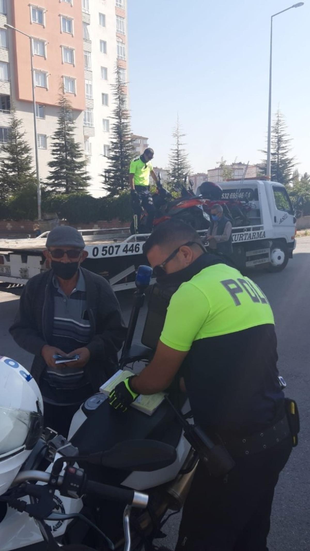 Kayseri polisinden motosiklet denetimi