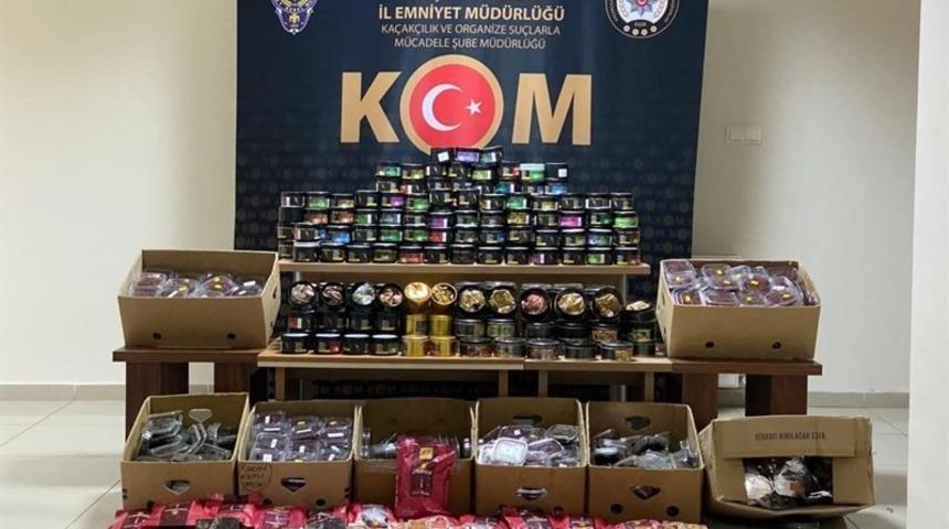 Nevşehir&rsquo;de 134 kilogram nargile t&uuml;t&uuml;n&uuml; ele ge&ccedil;irildi
