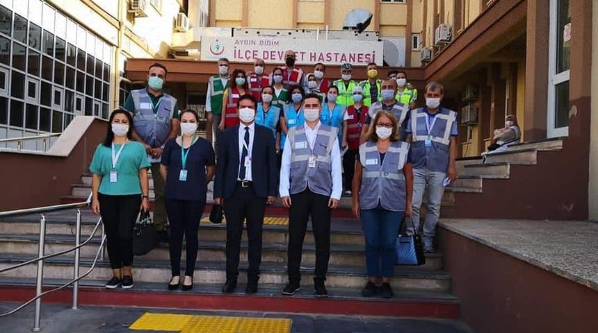 Didim Devlet Hastanesi&rsquo;nde HAP &lsquo;masa başı tatbikatı&rsquo; ger&ccedil;ekleştirildi