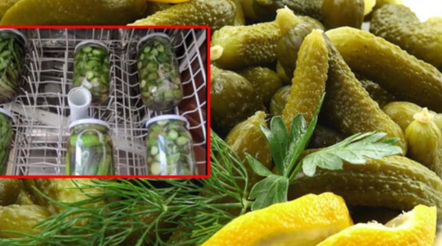 Şimdiye kadar yapmamış olmanıza üzüleceksiniz: Bulaşık makinesinde turşu yapımı 