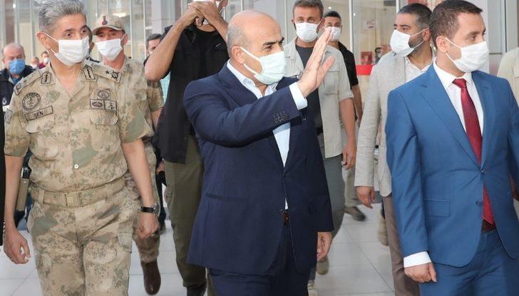 Mardin şehirlerarası otobüs terminalinde korona virüs denetimi G3