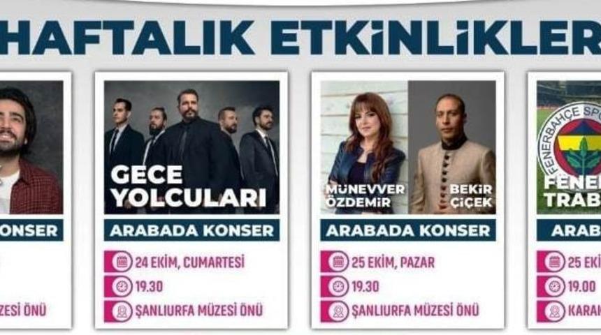 Şanlıurfa&rsquo;da hafta sonu etkinlikleri s&uuml;r&uuml;yor