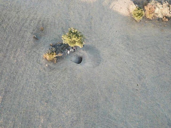 Kaçak kazıya drone ile baskın G1