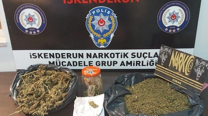 İskenderun’da uyuşturucu ve asayiş operasyonu
