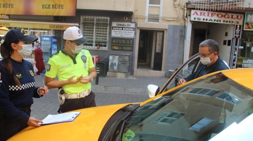 Aydın&rsquo;da taksi ve toplu taşıma ara&ccedil;larında hijyen denetimi