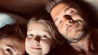 David Beckham küçük kızını dudağında öptü sosyal medya yıkıldı