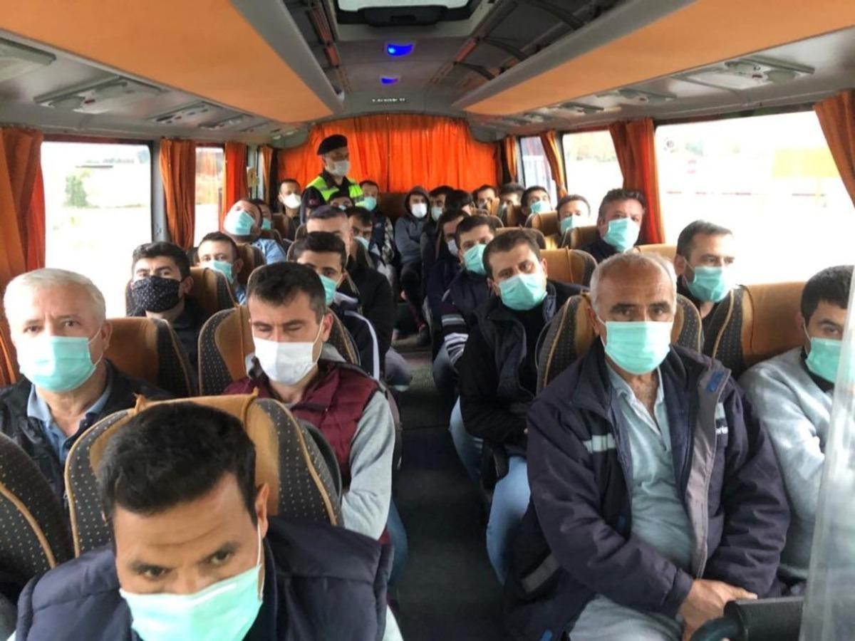 Manisa&rsquo;da toplu taşıma ara&ccedil;larında covid-19 denetimi