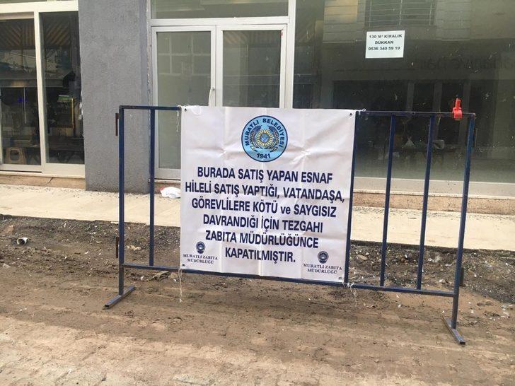 Hileli satış yapan pazarcının tezgahı kapatıldı G2