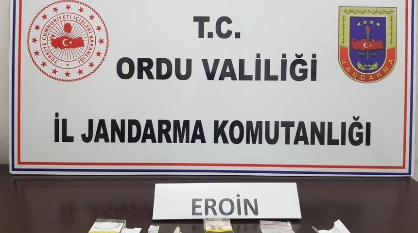 Ordu’da eroin türevi taşıyan bir kişi yakalandı